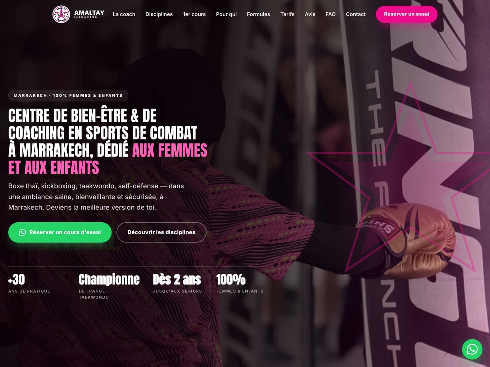 Amaltay Coaching — Sports de combat femmes & enfants — Marrakech