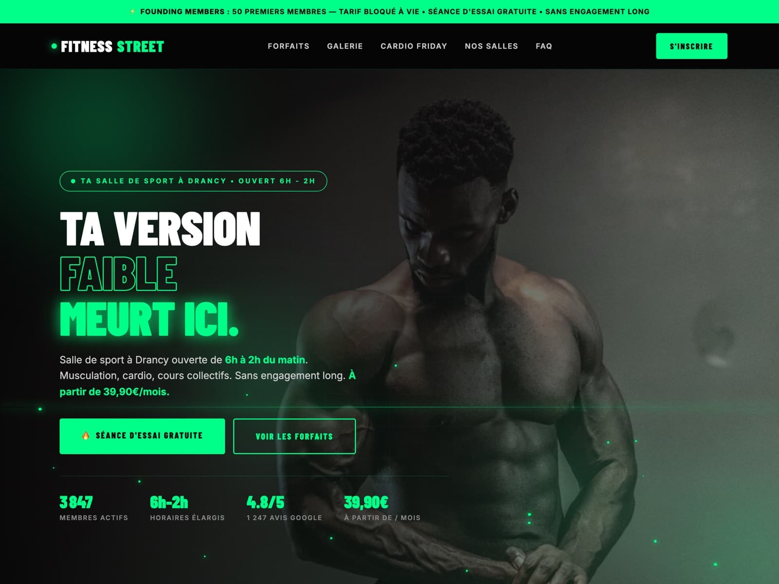 Fitness Street — Salle de sport 24h/24 — Drancy