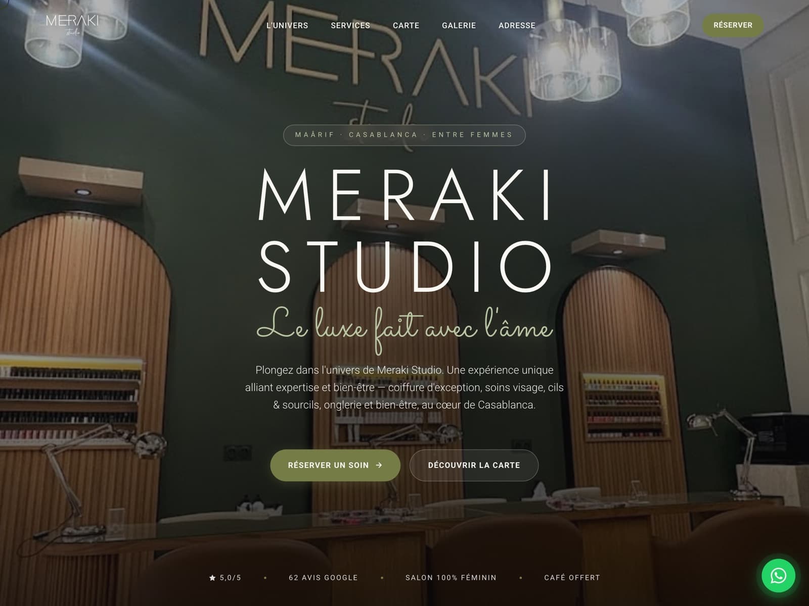 Meraki Studio — Salon de coiffure & institut — Casablanca