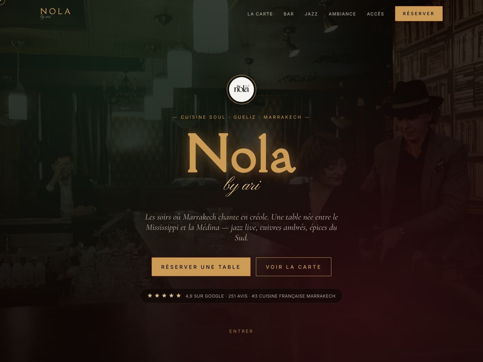 Nola by Ari — Restaurant & jazz live — Marrakech